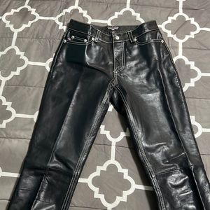 Vintage Polo jeans leather pants